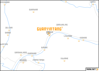 map of Guanyintang