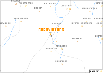 map of Guanyintang