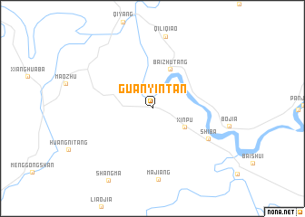 map of Guanyintan