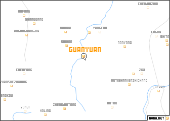 map of Guanyuan