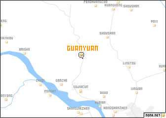 map of Guanyuan