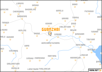 map of Guanzhai