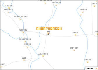 map of Guanzhangpu