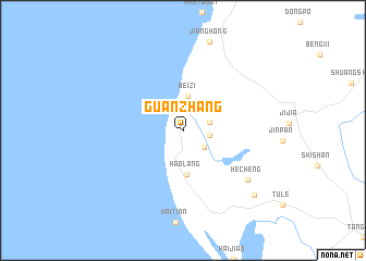 map of Guanzhang