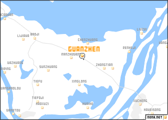 map of Guanzhen