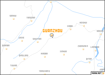 map of Guanzhou