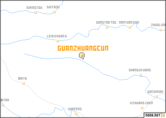 map of Guanzhuangcun