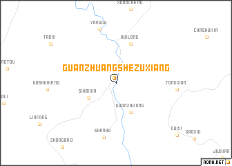 map of Guanzhuangshezuxiang