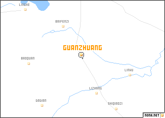 map of Guanzhuang
