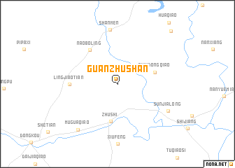 map of Guanzhushan