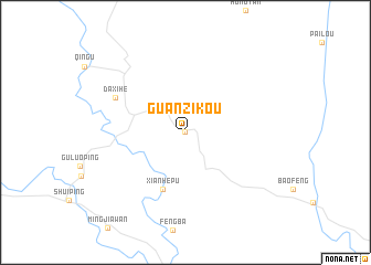 map of Guanzikou