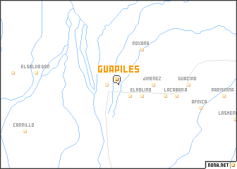 map of Guápiles