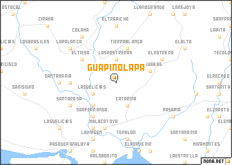 map of Guapinolapa