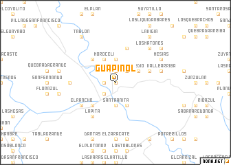map of Guapinol