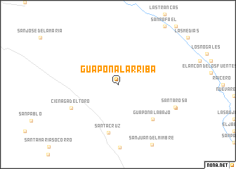 map of Guaponal Arriba