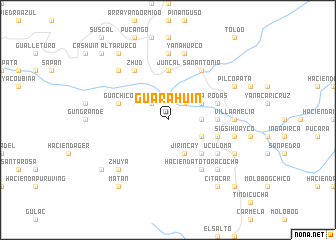 map of Guarahuín