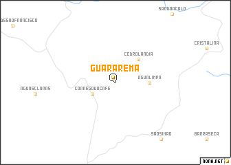 map of Guararema