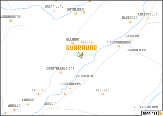 map of Guarauno