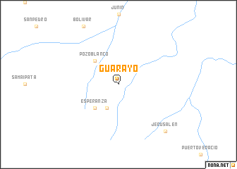 map of Guarayo