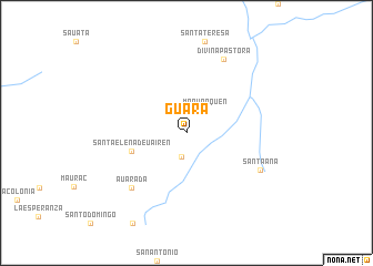 map of Guará