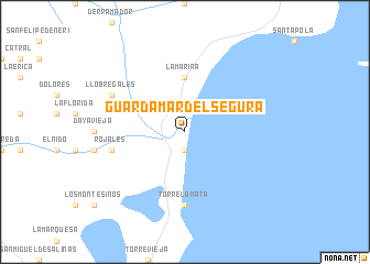 map of Guardamar del Segura
