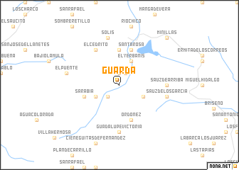 map of Guarda