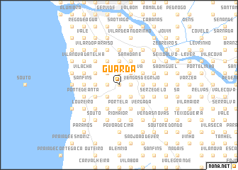 map of Guarda