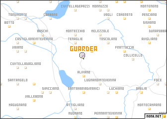 map of Guardea