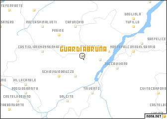 map of Guardiabruna