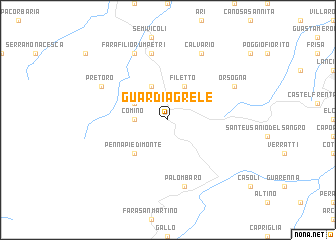 map of Guardiagrele