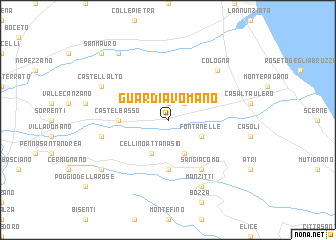 map of Guardia Vomano