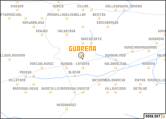 map of Guareña