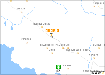 map of Guaria