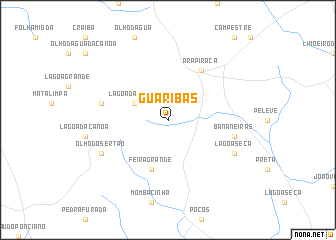 map of Guaribas