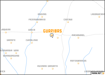 map of Guaribas