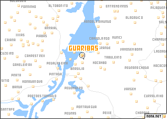 map of Guaribas