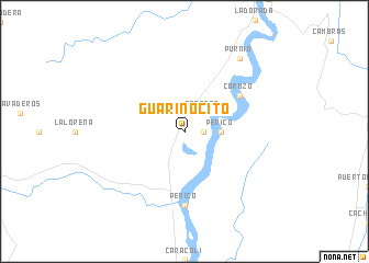 map of Guarinocito