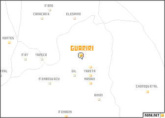 map of Guariri