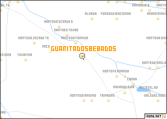 map of Guarita dos Bêbados