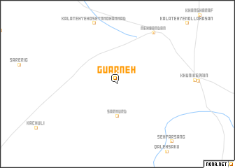 map of Gūārneh