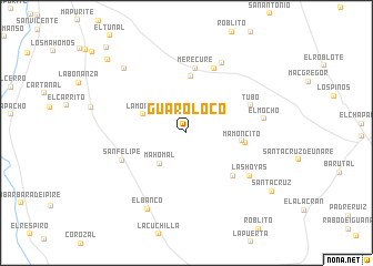 map of Guaro Loco