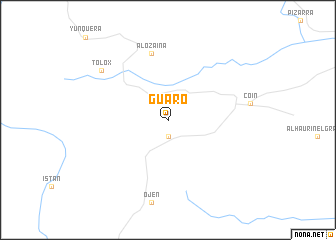 map of Guaro