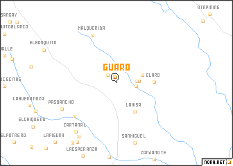 map of Guaro
