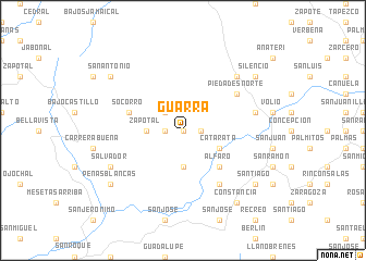 map of Guarra