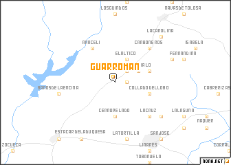 map of Guarromán