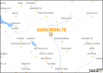 map of Guáscaro Alto