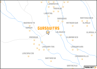 map of Guasduitas