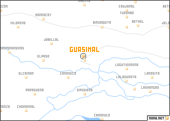 map of Guasimal