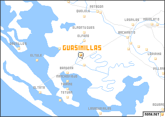 map of Guasimillas