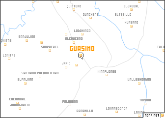 map of Guásimo